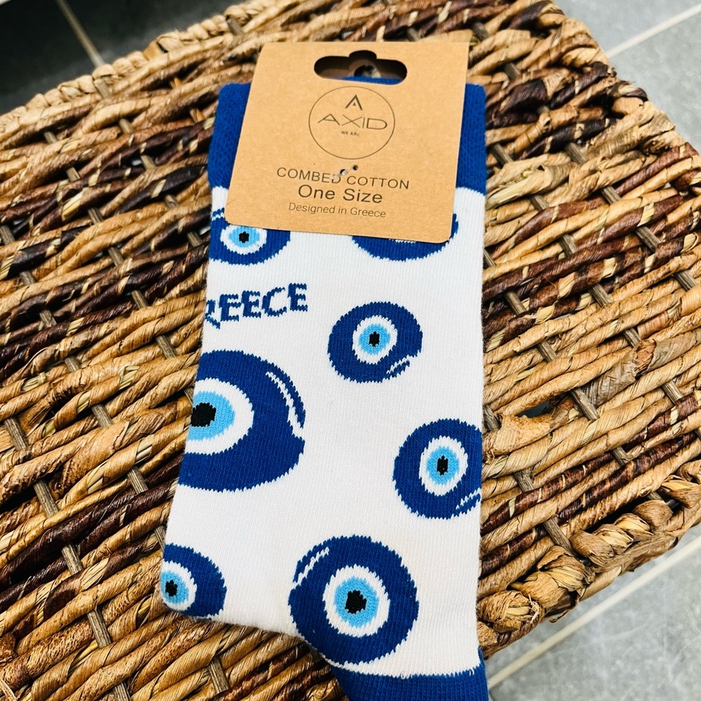 Evil Eye Novelty Socks